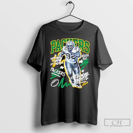 Classic Reggie White Green Bay Packers Chalked Up Player Paint