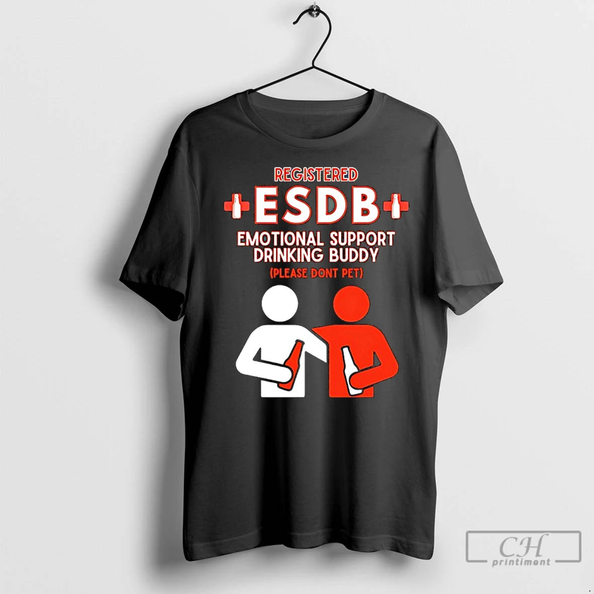 Classic Registered Esdb Emotional Support Drinking Buddy - clothing by TeeHivey.com