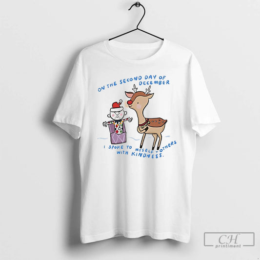 Classic Reindeer And Elf Christmas On The Second Day Of December I Spoke To Myself - clothing by TeeHivey.com