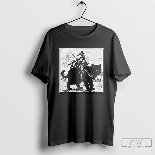 Classic Renaissance Fair Knight Cat Rider - clothing by TeeHivey.com