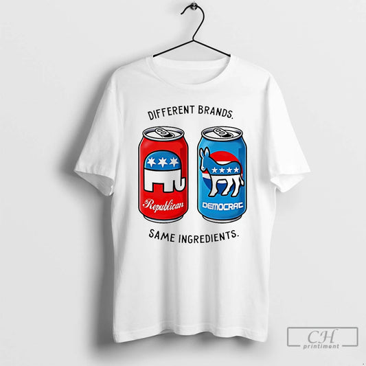Classic Republican Democrat Different Brands Same Ingredients