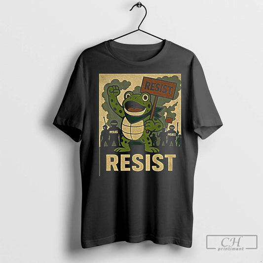 Classic Resist Fdt Portland Frog Stand With Frog Meme - clothing by TeeHivey.com