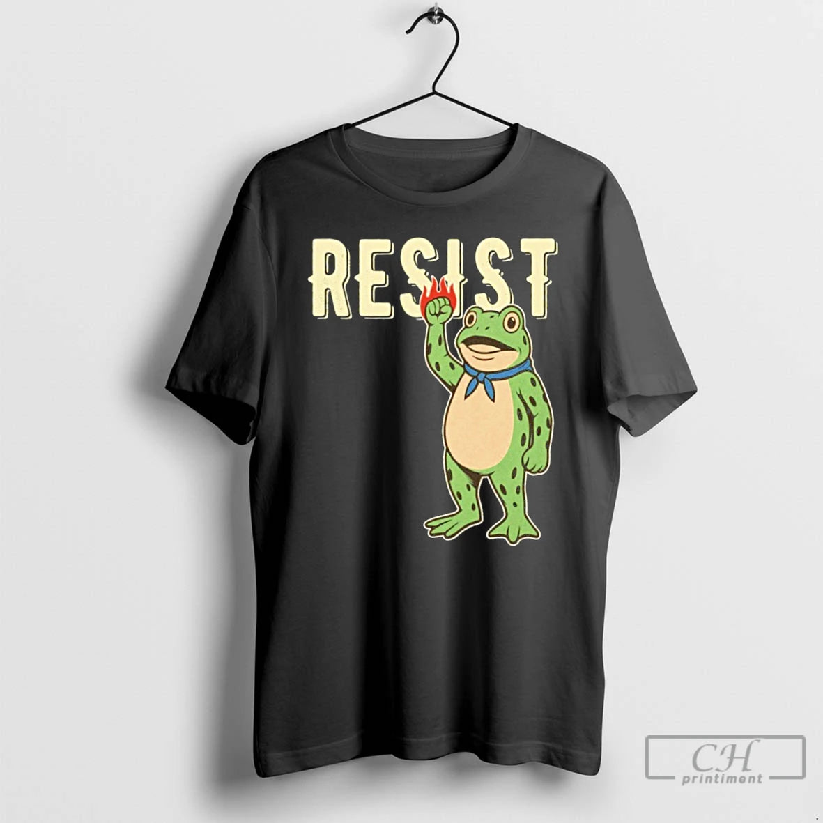 Classic Resist Ice Portland Frog T Shirts - clothing by TeeHivey.com