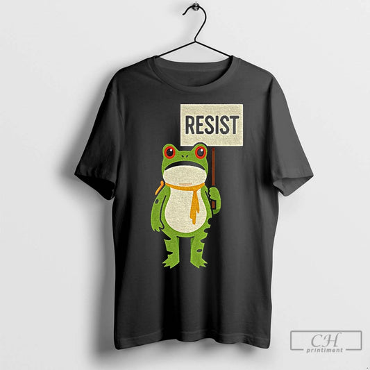 Classic Resist Portland Frog Holding Resist Fdt I Stand With Frog - clothing by TeeHivey.com