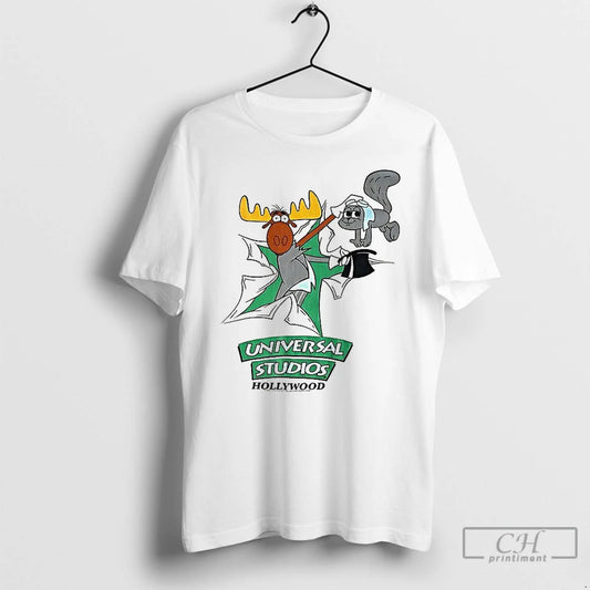 Classic Rocky And Bullwinkle Universal Studios Hollywood T Shirts - clothing by TeeHivey.com