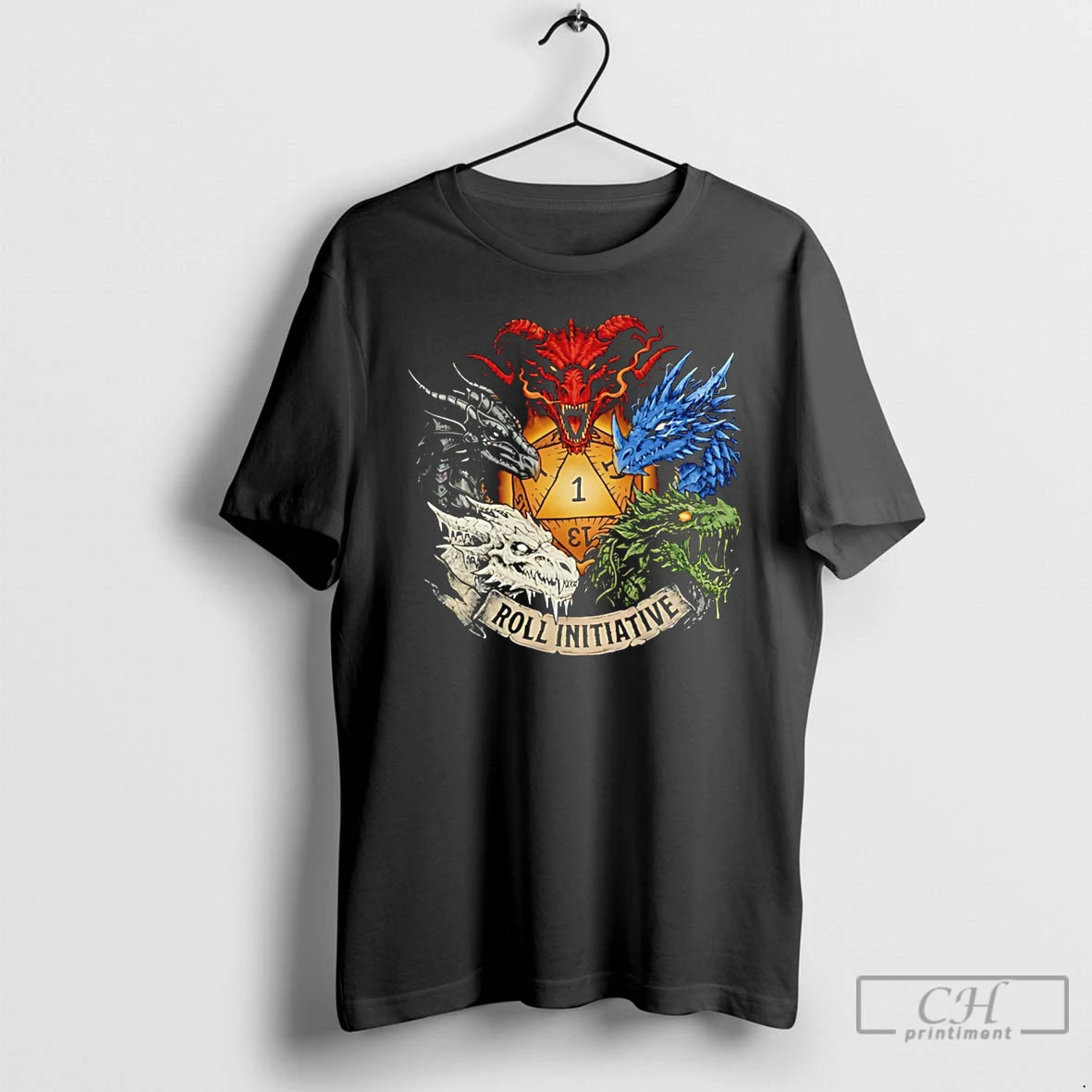 Classic Roll Initiative Chromatic Dragons D20