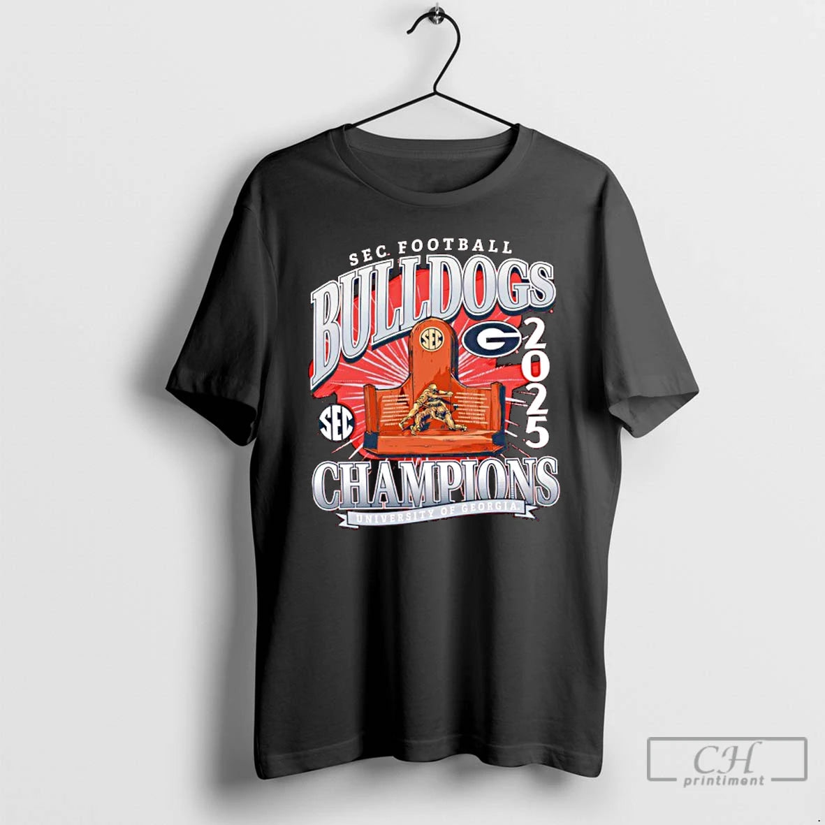 Classic Sec Football Georgia Bulldogs 2025 Conference Champions - clothing by TeeHivey.com