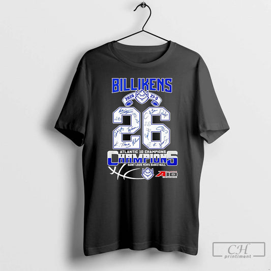 Classic Saint Louis Billikens Mens Basketball 2026 Atlantic 10 Champions Signatures