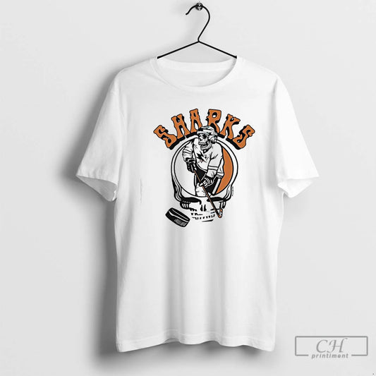 Classic San Jose Sharks Homage Grateful Dead Player Logo - clothing by TeeHivey.com