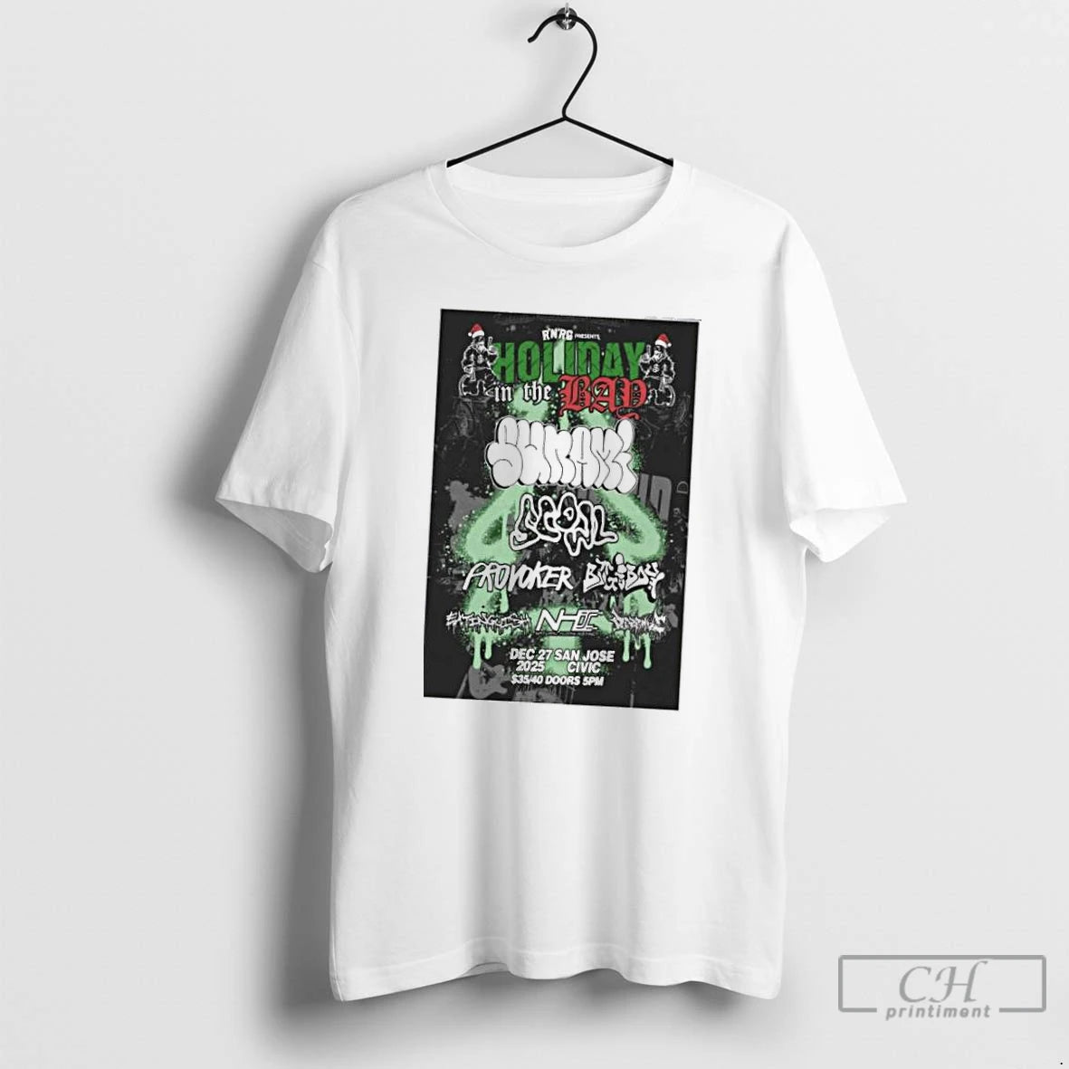 Classic Scowl Sunami San Jose Civic San Jose Ca Dec 27 2025 T Shirts - clothing by TeeHivey.com