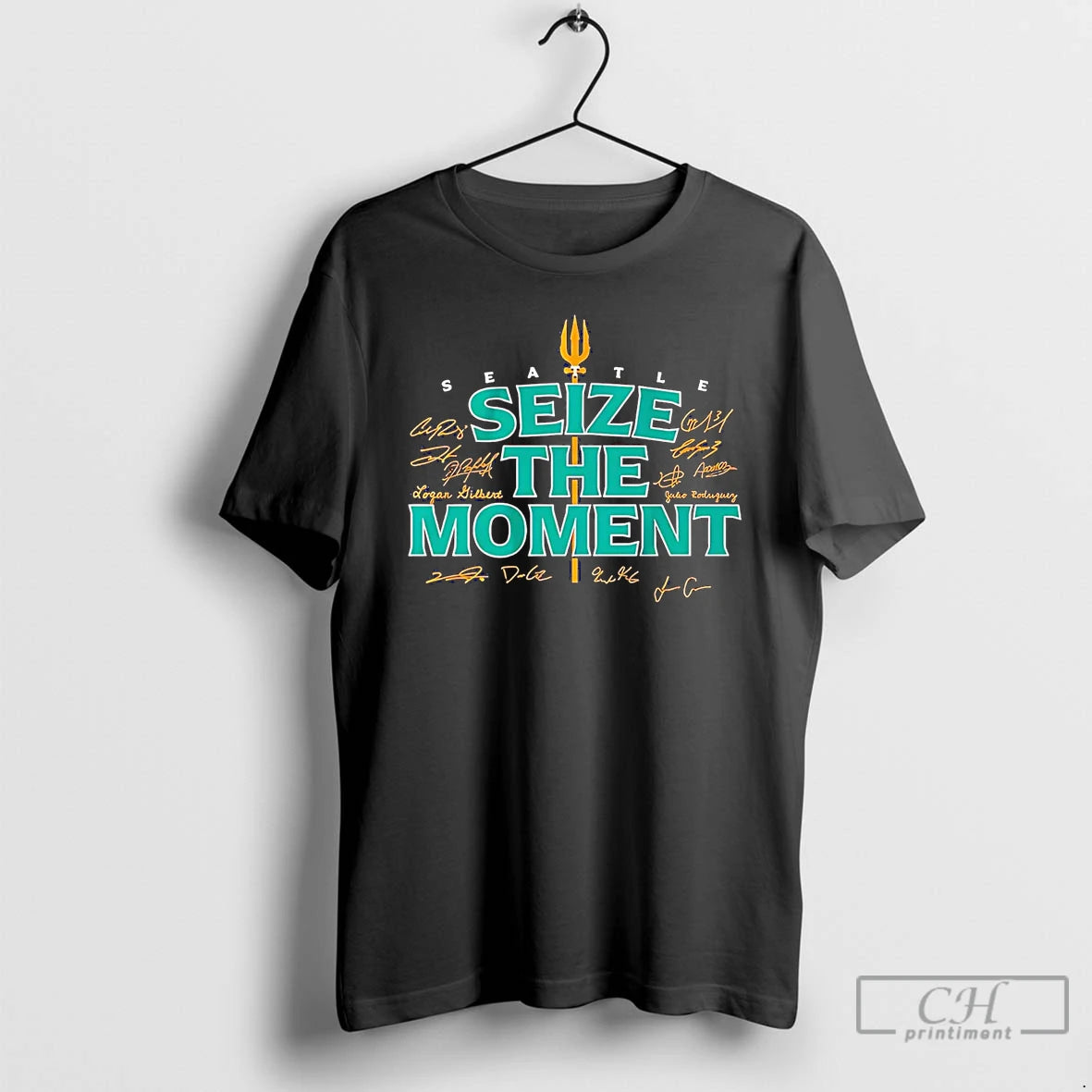 Classic Seattle Mariners Seize The Moment Trident T Shirts - clothing by TeeHivey.com