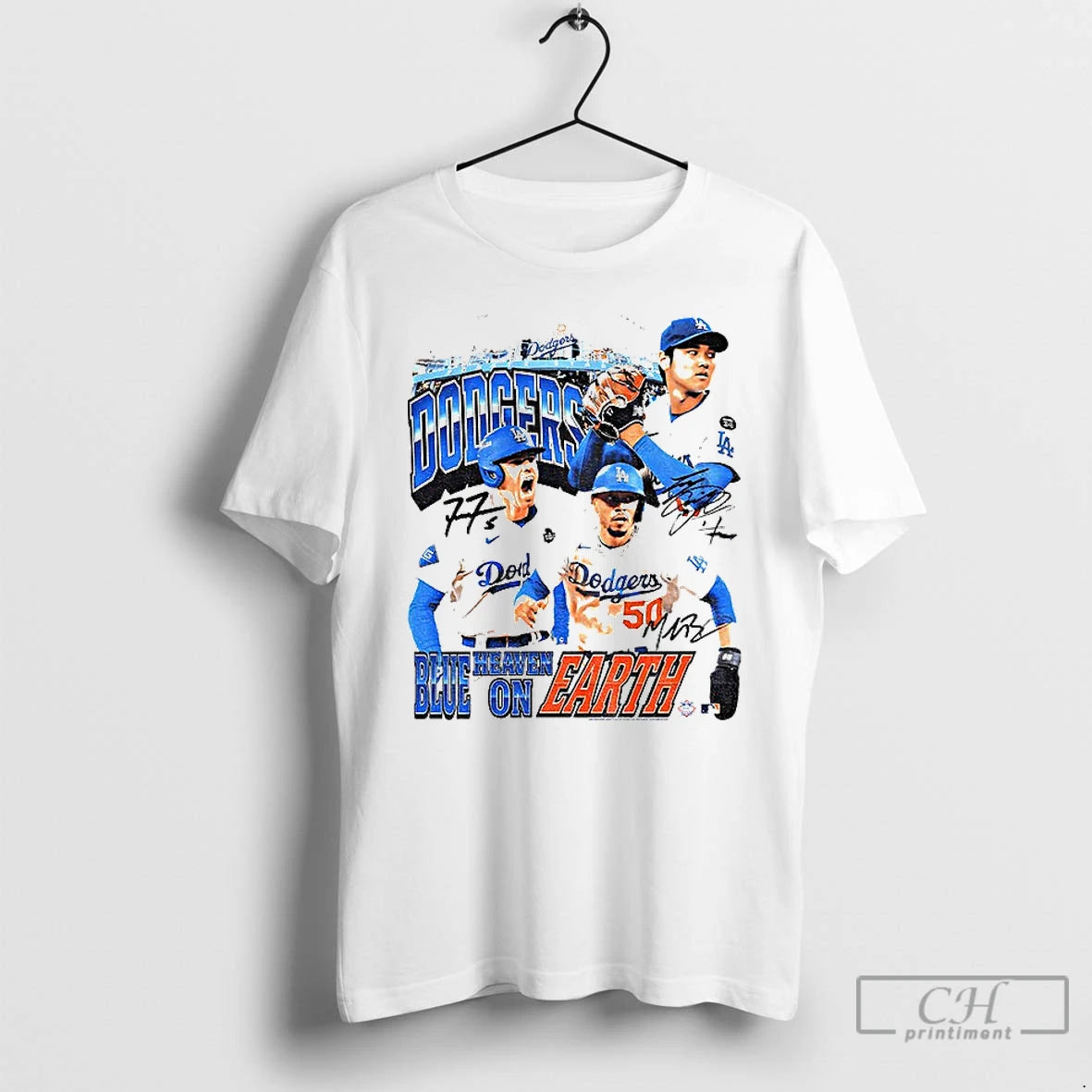 Classic Shohei Ohtani Mookie Betts And Yoshinobu Yamamoto Los Angeles Dodgers Mlb Blue Heaven On - clothing by TeeHivey.com