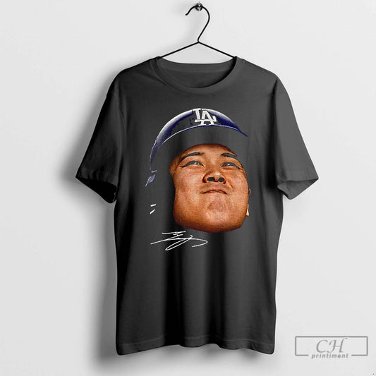 Classic Shohei Ohtani Big Face Los Angeles Dodgers Mlb Baseball Signature T Shirts - clothing by TeeHivey.com