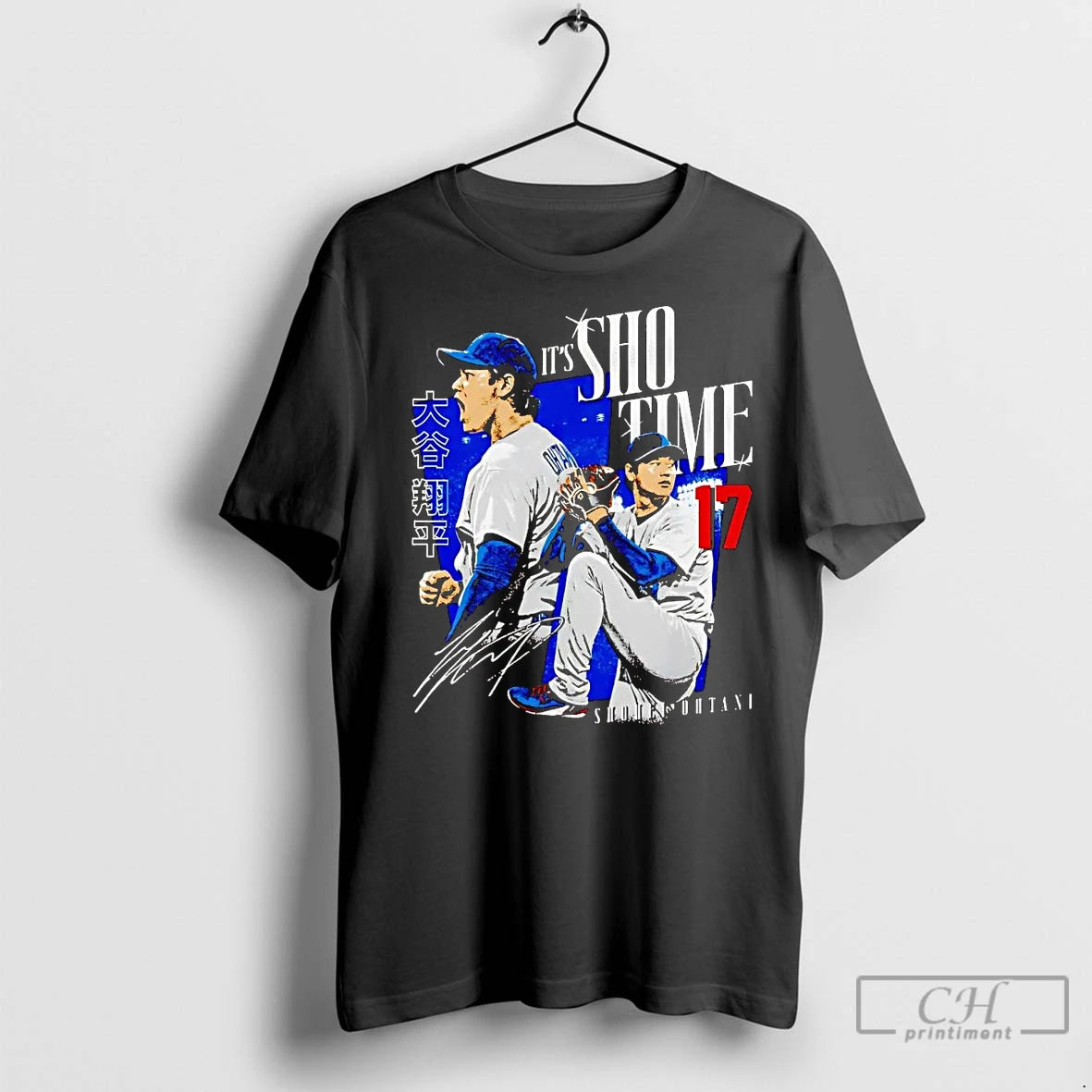 Classic Shohei Ohtani Its Sho Time Signature - clothing by TeeHivey.com