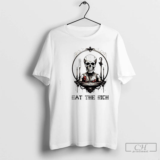 Classic Skeleton Eat The Rich Graphic - clothing by TeeHivey.com