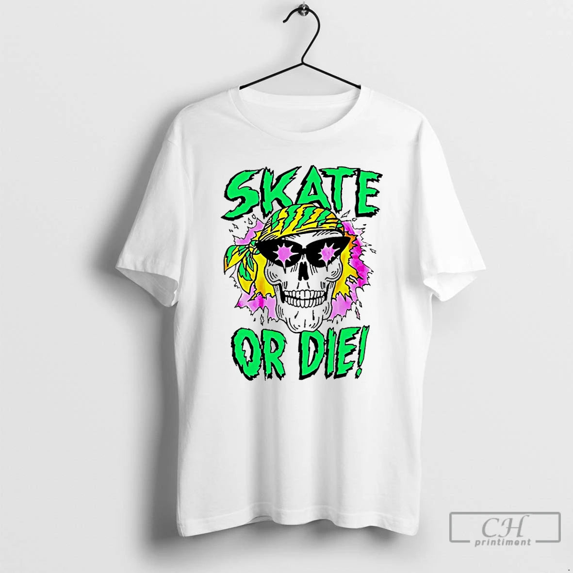 Classic Skull Skate Or Die