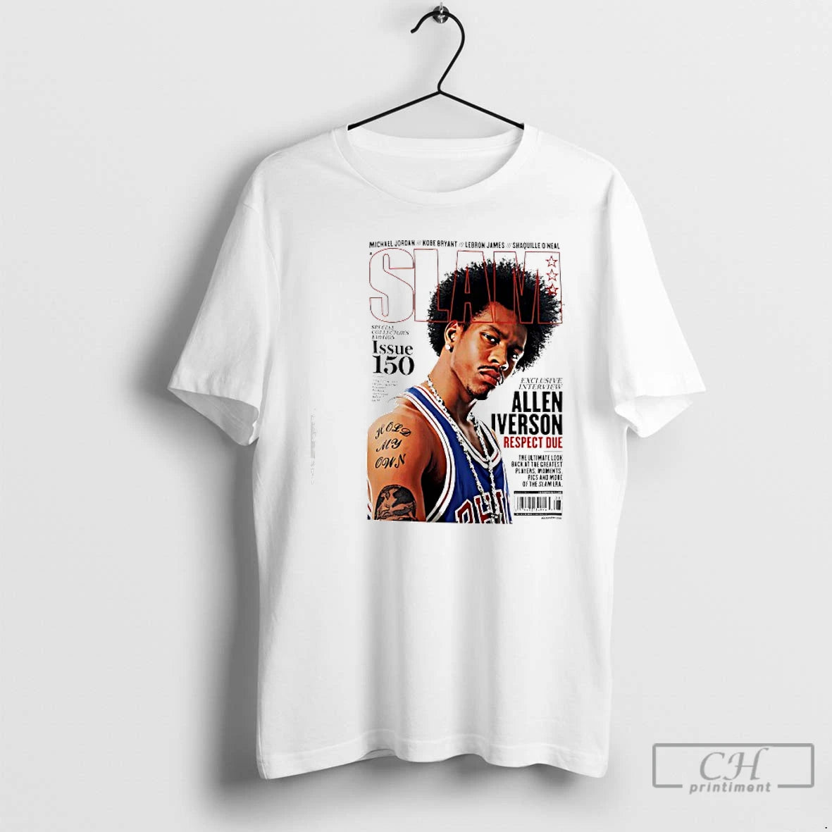 Classic Slam Philadelphia 76ers Allen Iverson Respect Due Issue 150 - clothing by TeeHivey.com