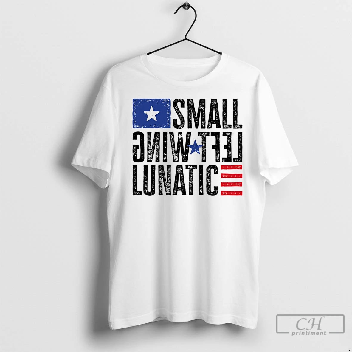 Classic Small Left Wing Lunatic Flag - clothing by TeeHivey.com