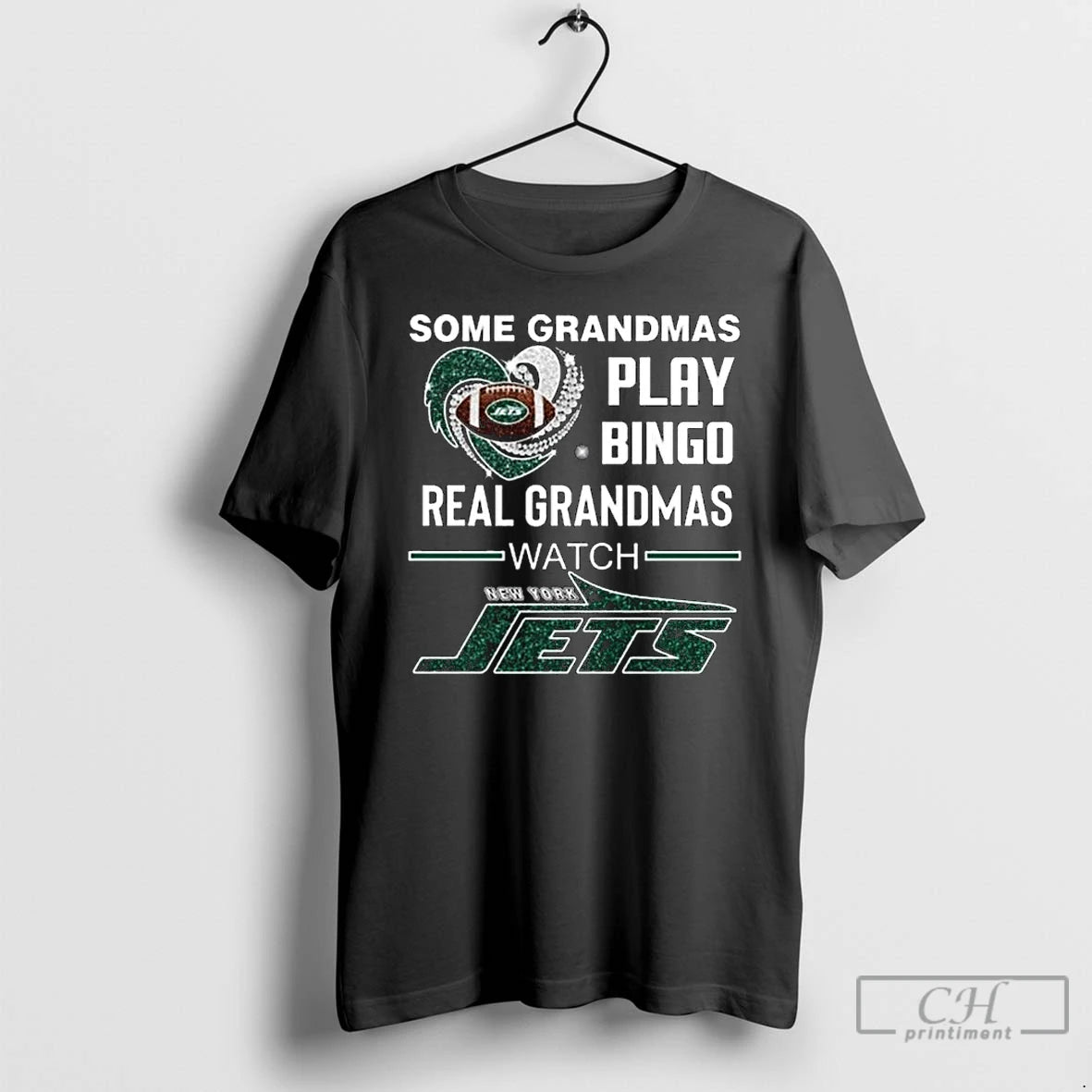 Classic Some Grandmas Play Bingo Real Grandmas Watch New York Jets Diamond Heart 2025 Long - clothing by TeeHivey.com