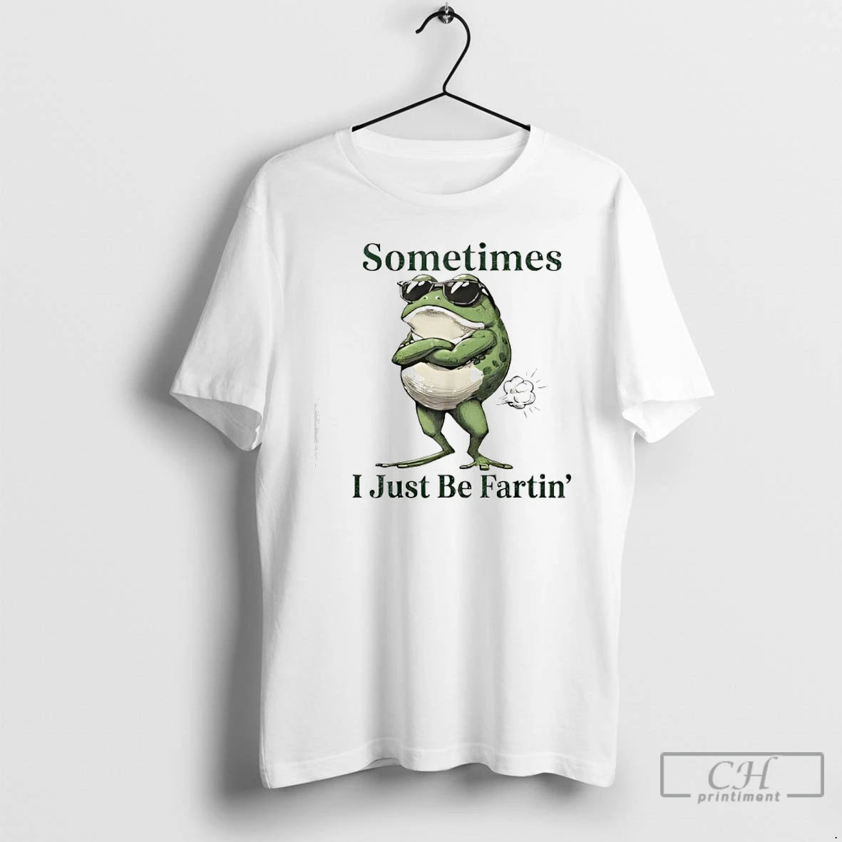 Classic Sometimes I Just Be Farting Funny Vintage Frog Graphic - clothing by TeeHivey.com