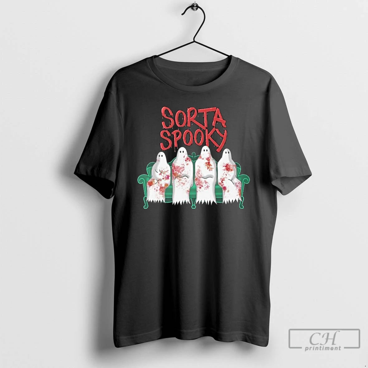 Classic Sorta Deceased Ghostly Long Sleve T Shirts - clothing by TeeHivey.com