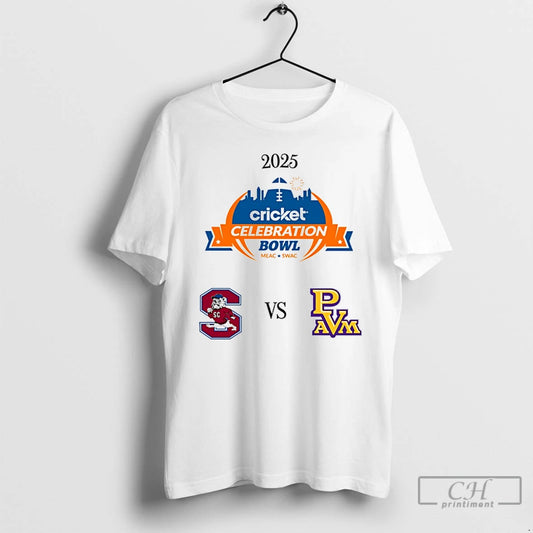 Classic South Carolina State Bulldogs Vs Prairie View Am Panthers 2025 Celebration Bowl T Shirts - clothing by TeeHivey.com