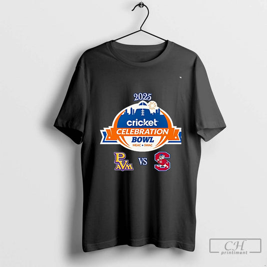 Classic South Carolina State Vs Prairie View Am 2025 Cricket Celebration Bowl Chriast T Shirts - clothing by TeeHivey.com