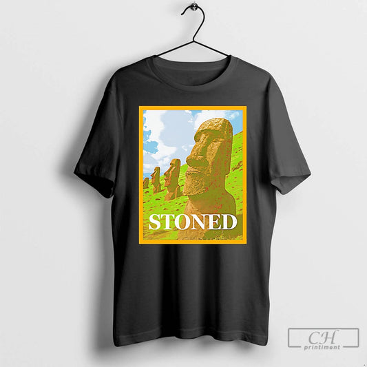Classic Stoned Moai Statue