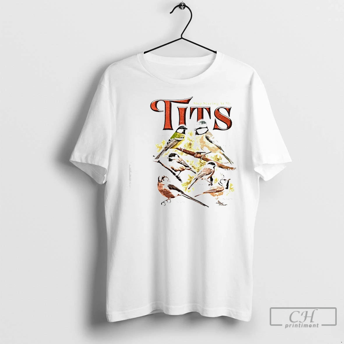 Classic Stop Staring At My Tits Graphic - clothing by TeeHivey.com