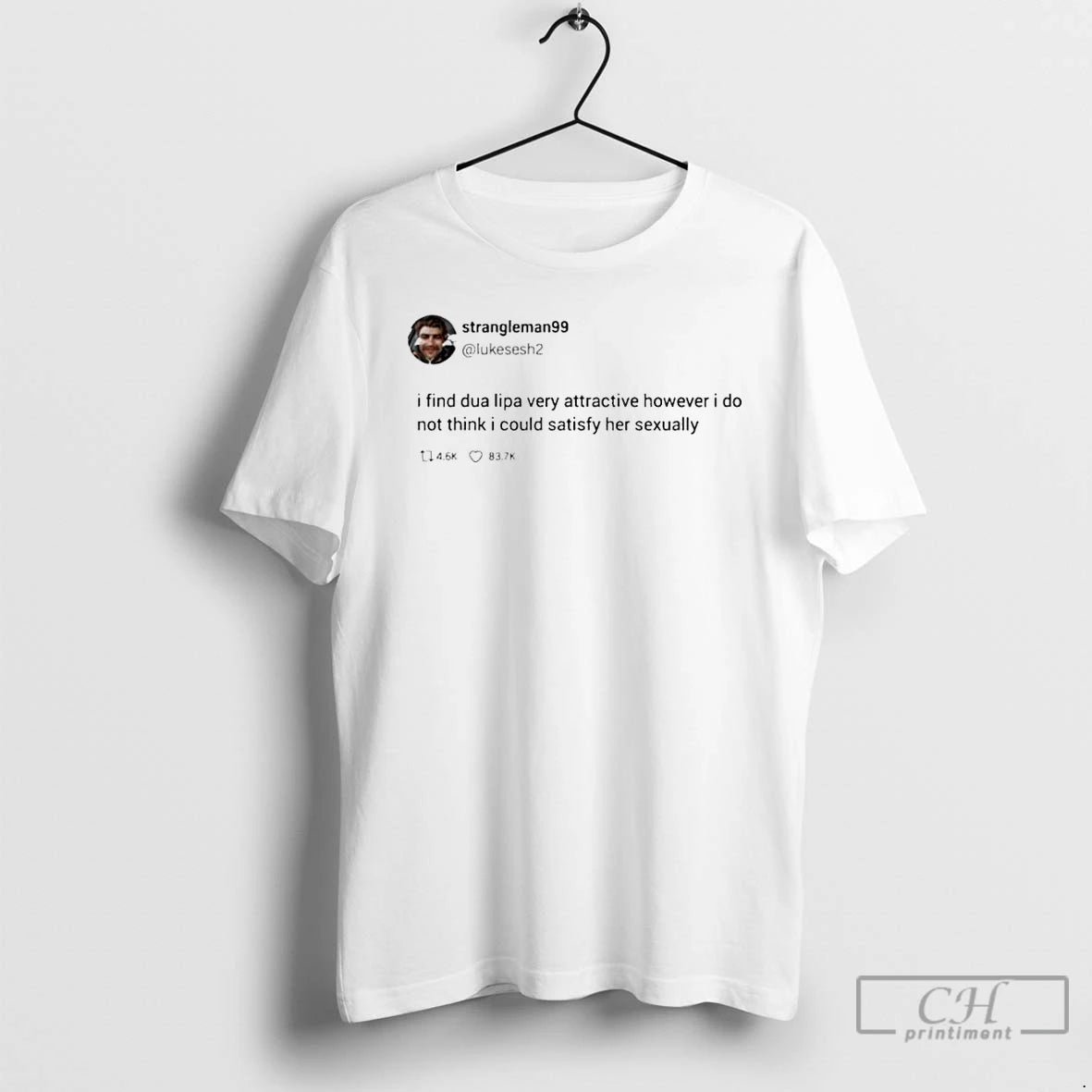 Classic Strangleman99 I Find Dua Lipa Very Attractive Tweet T Shirts - clothing by TeeHivey.com
