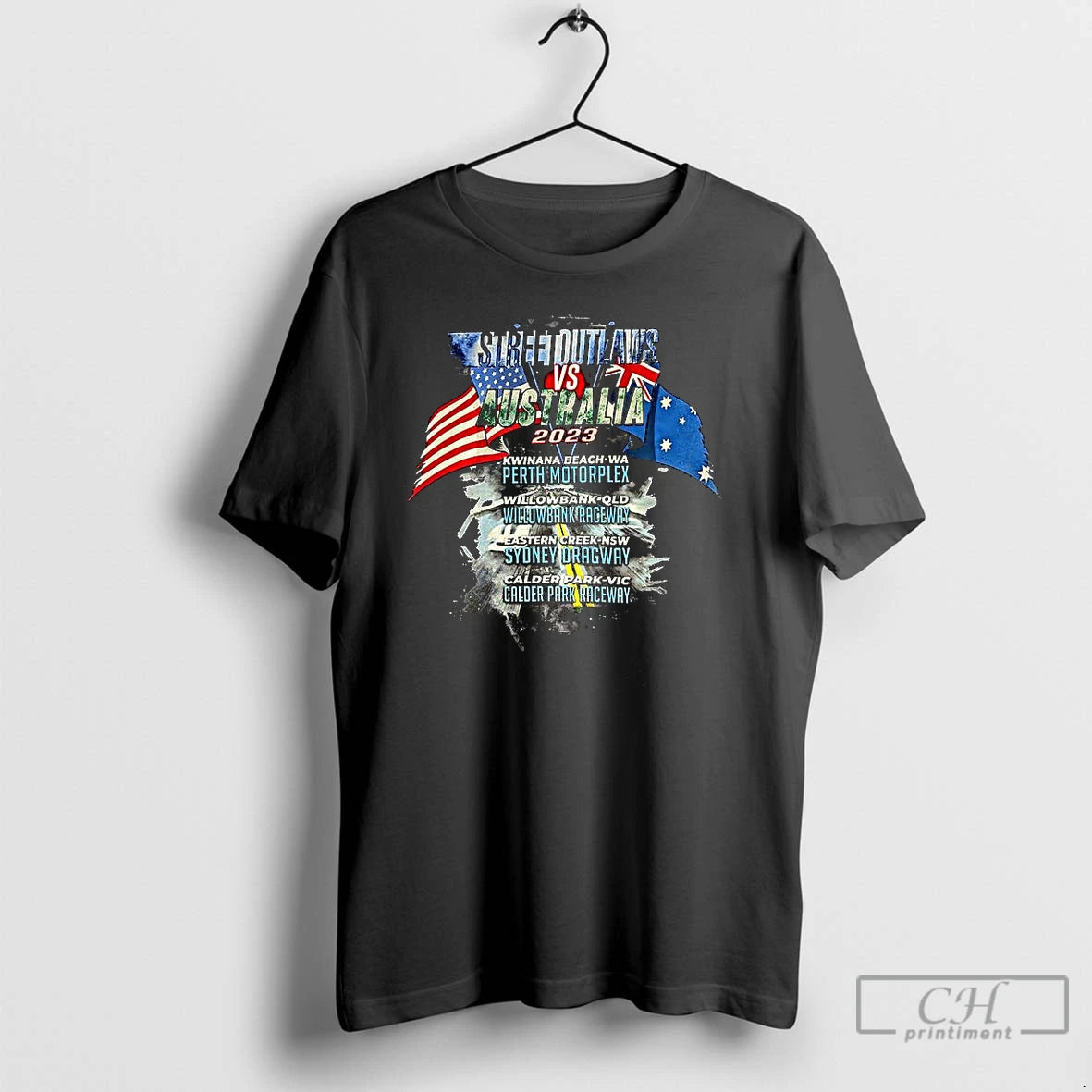 Classic Street Outlaws Usa Vs Australia Flag T Shirts - clothing by TeeHivey.com