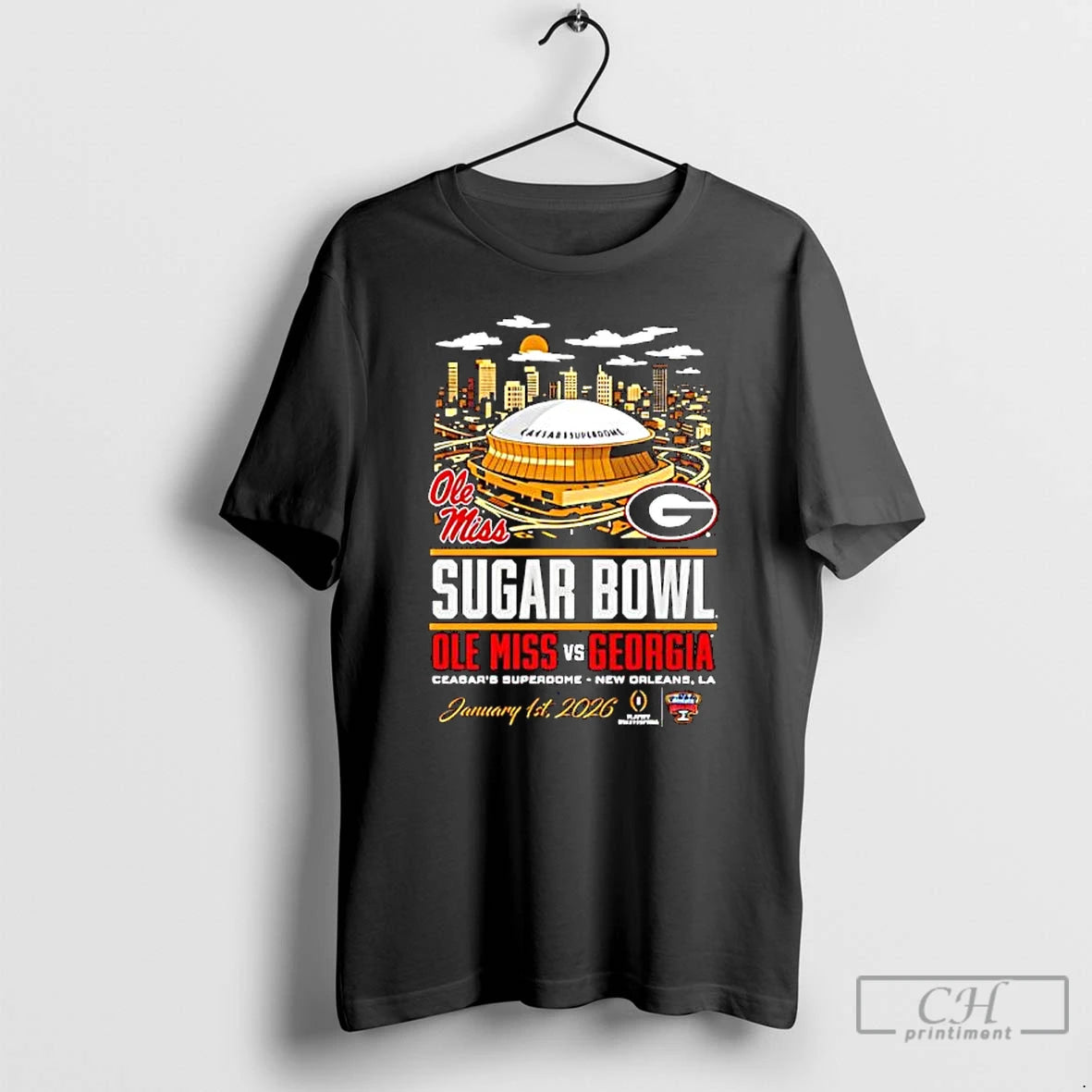 Classic Sugar Bowl Ole Miss Vs Georgia Head To Head Stadium - clothing by TeeHivey.com