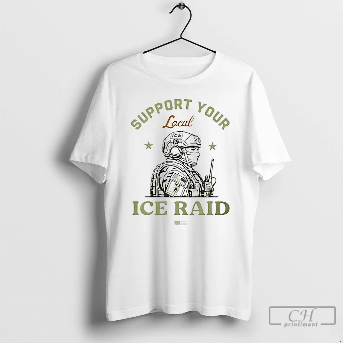 Classic Support Your Local Ice Raid - clothing by TeeHivey.com