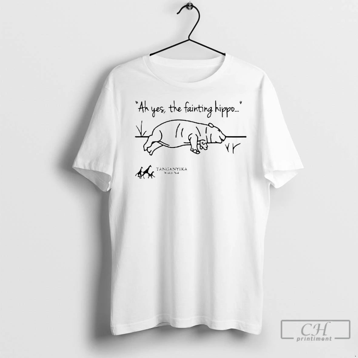Classic Tanganyika Wildlife Park Fainting Hippo Ornaments - clothing by TeeHivey.com