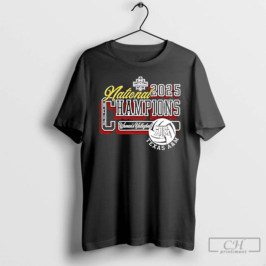 Classic Texas Am Aggies Womens Volleyball 2025 National Champions Logo - clothing by TeeHivey.com