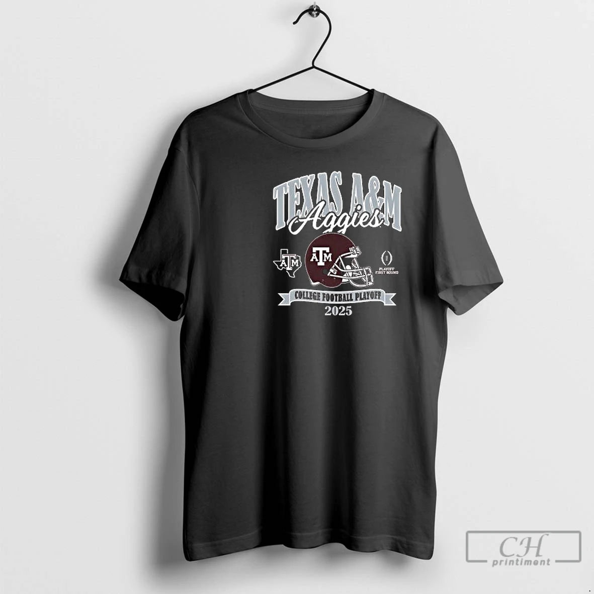 Classic Texas Am Aggies 2025 College Football Playoff Circle Black - clothing by TeeHivey.com