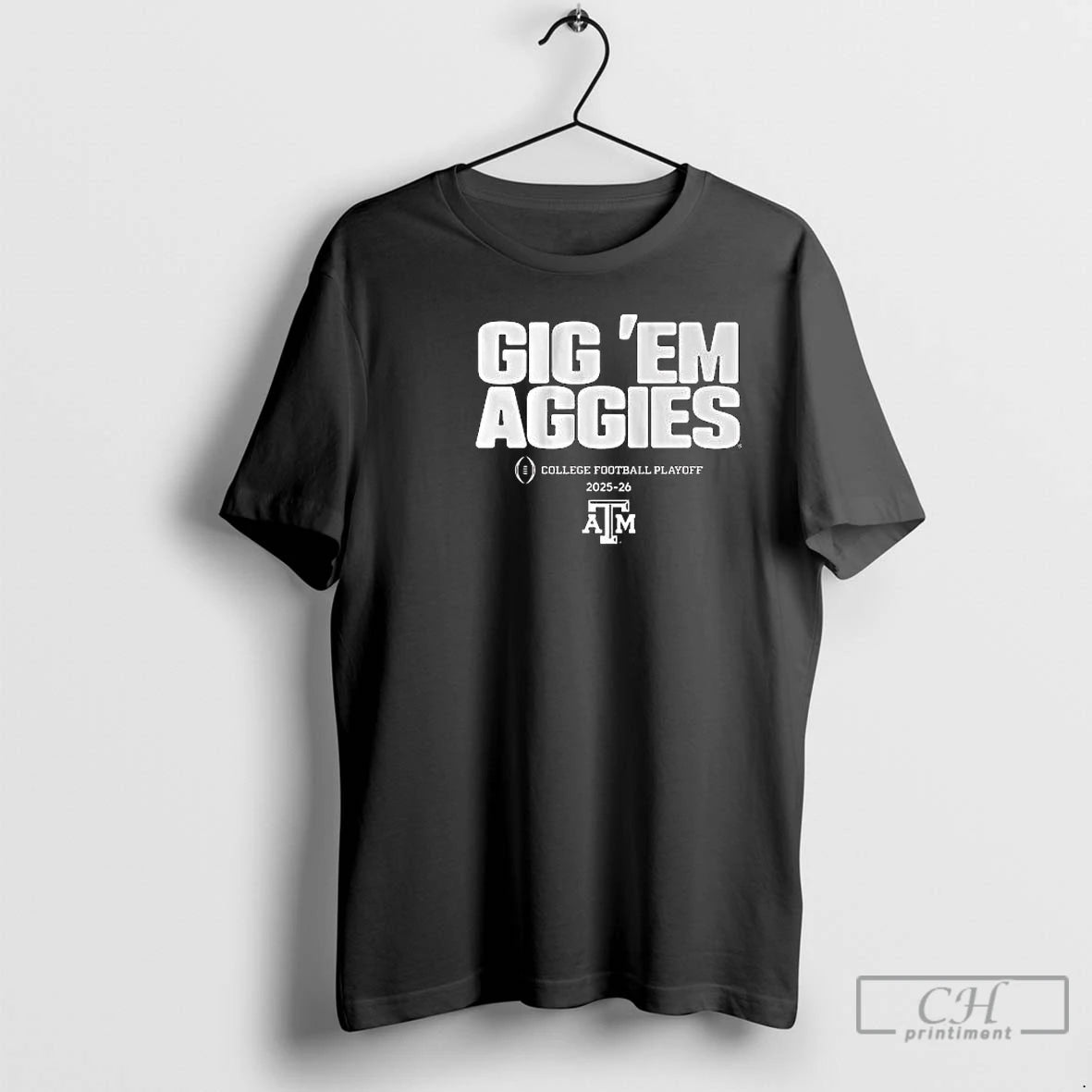 Classic Texas Am Football Gig Em Aggies Cfp Team Slogan 2025 2026 Circle Black - clothing by TeeHivey.com