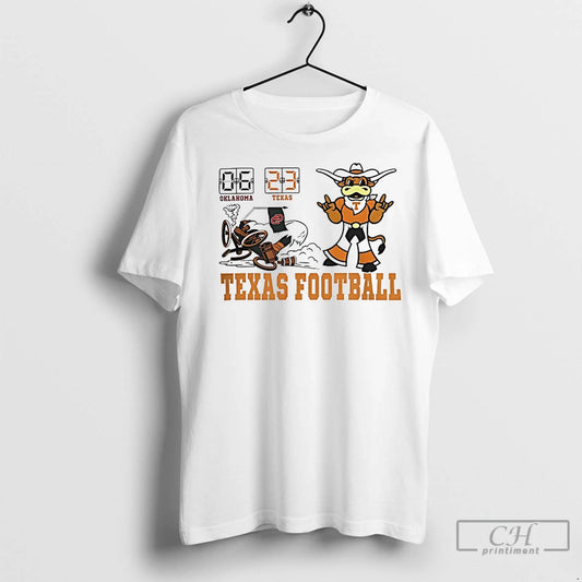 Classic Texas Longhorns Beat Oklahoma Sooners 2025 Red River Rivalry Score 23 6 Mascot - clothing by TeeHivey.com