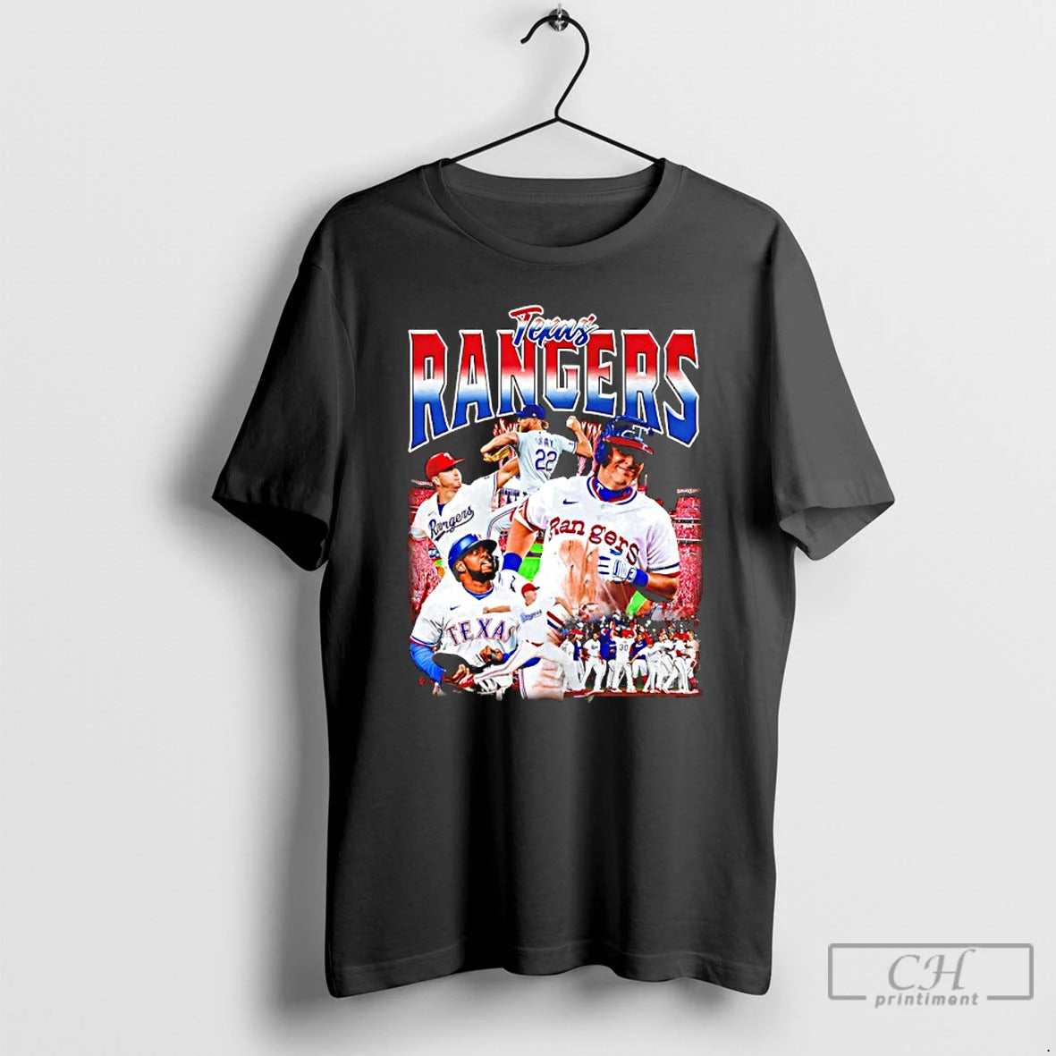 Classic Texas Rangers Team Collage Celebrate 2025 - clothing by TeeHivey.com