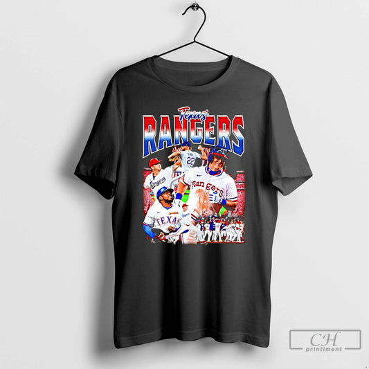 Classic Texas Rangers Team Collage Celebrate 2025 - clothing by TeeHivey.com