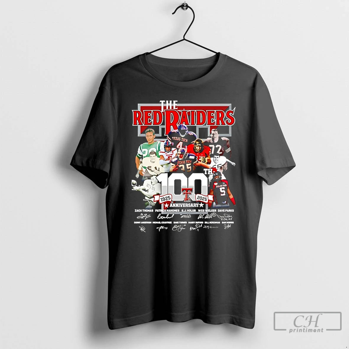 Classic Texas Tech Red Raiders 100th Anniversary 1925 2025 Signatures - clothing by TeeHivey.com