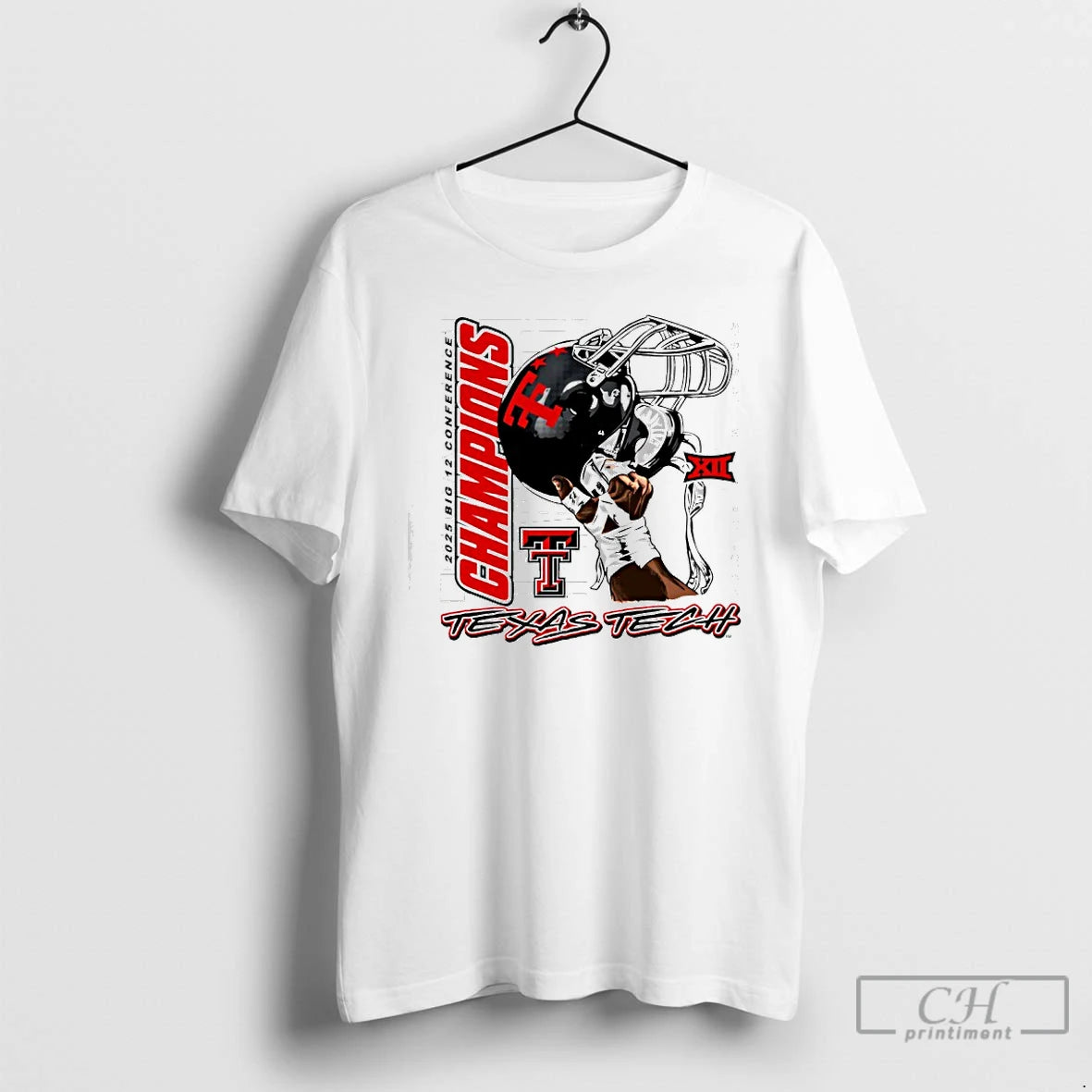 Classic Texas Tech Red Raiders 2025 Big 12 Football Champs Graphic Hand T Shirts Sweater - clothing by TeeHivey.com