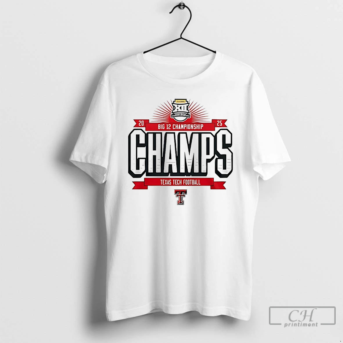 Classic Texas Tech Red Raiders 2025 Big 12 Football Champions - clothing by TeeHivey.com