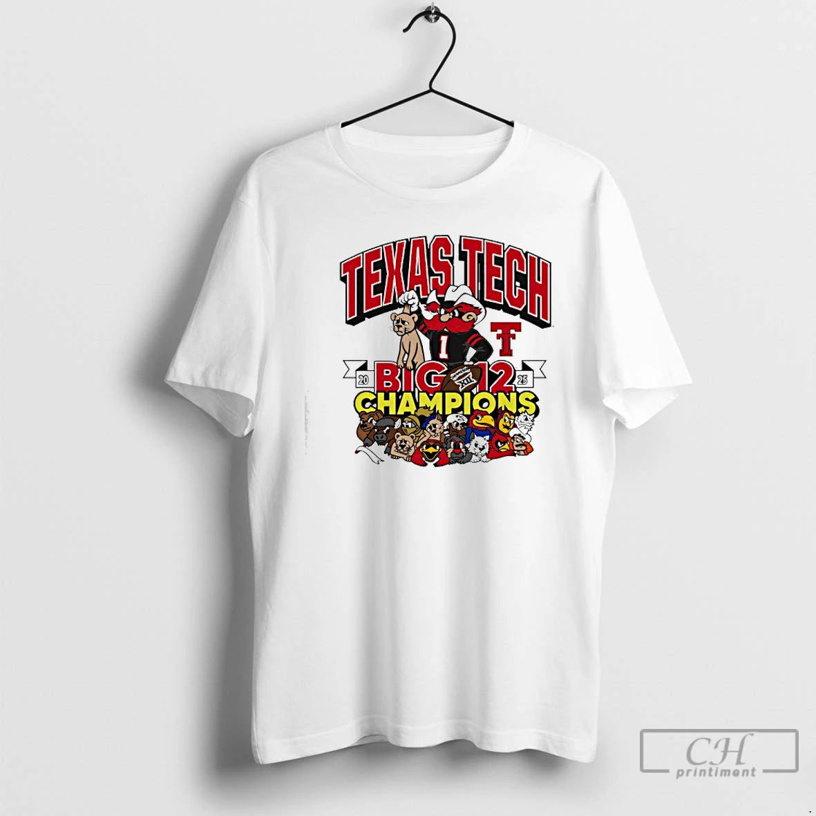 Classic Texas Tech Red Raiders Big 12 Football Champs Mascots Winner - clothing by TeeHivey.com