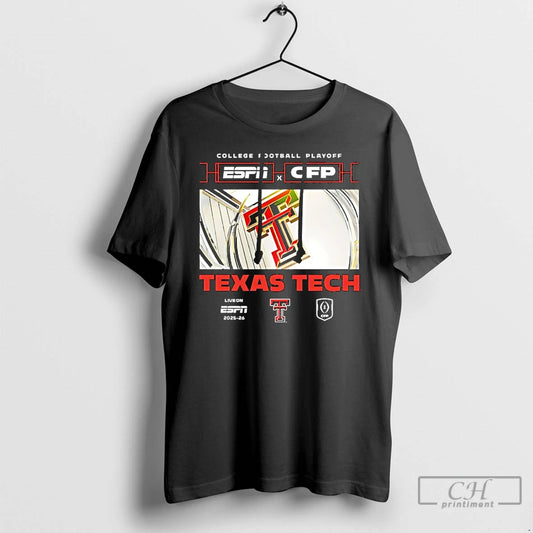 Classic Texas Tech Red Raiders Espn X Cfp College Football Playoff Live On Espn 2025 - clothing by TeeHivey.com