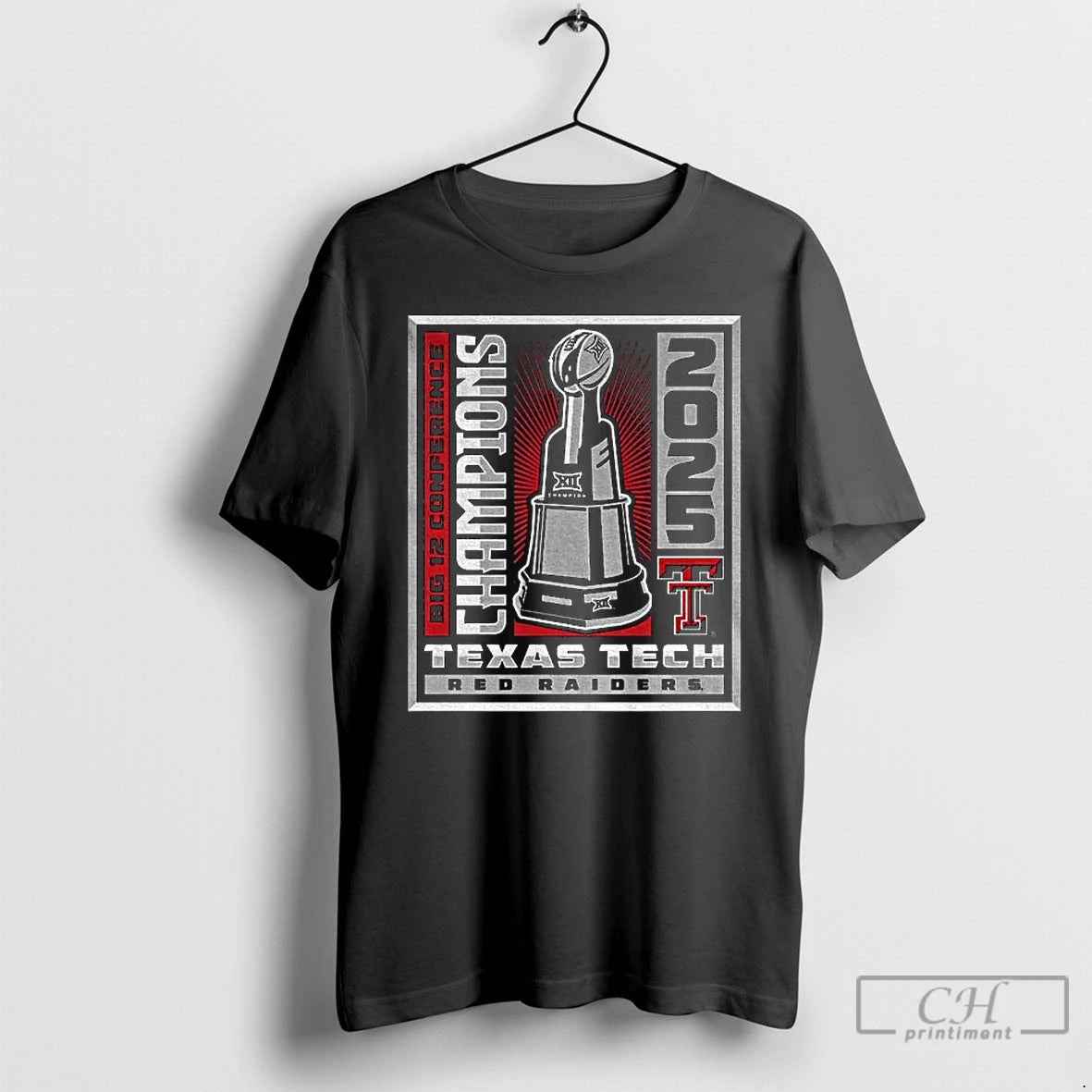 Classic Texas Tech Red Raiders Winner Win Trophy Big 12 Cfp Champion T Shirts Sweater - clothing by TeeHivey.com
