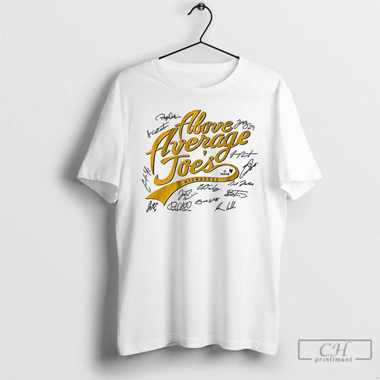 Classic The Above Average Joes Milwaukee Baseball Signature T Shirts - clothing by TeeHivey.com