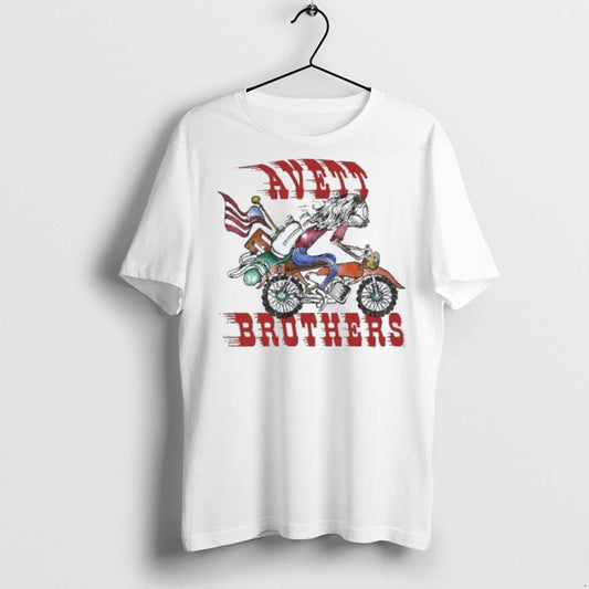 Classic The Avett Brothers Biker American Flag T Shirts - clothing by TeeHivey.com