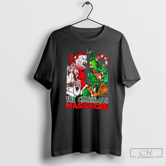 Classic The Christmas Massacre Santa Claus And Grinch Monters - clothing by TeeHivey.com
