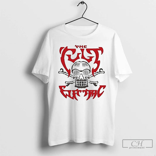 Classic The Cult Apparel Electric Skull T Shirts - clothing by TeeHivey.com